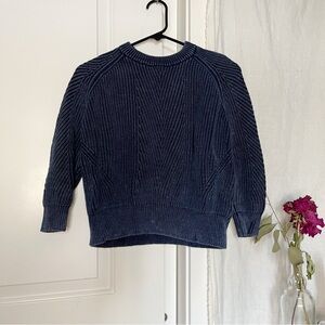 Ribbed Knit Crop Sweater